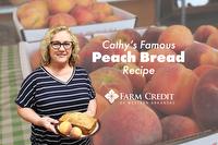 Cathy's famous peach bread