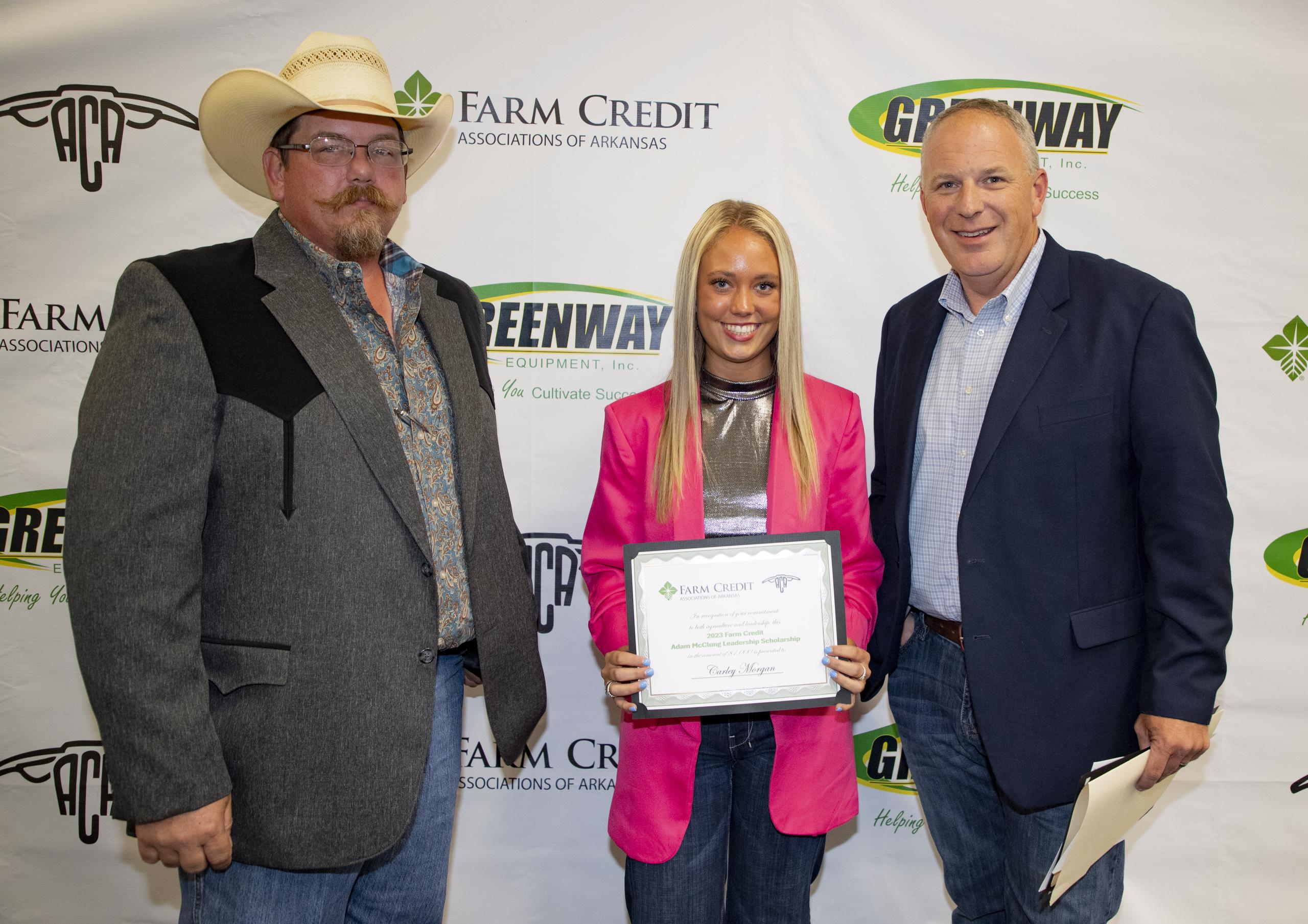 Farm Credit Adam McClung Scholarship Recipient