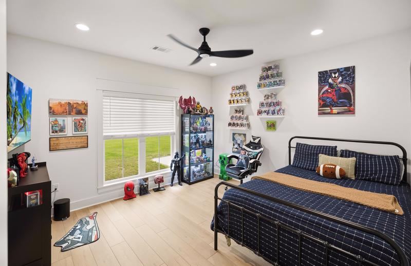 Jonah’s room reflects many of his favorite interests, including Star Wars and his growing Funko Pop! collection.