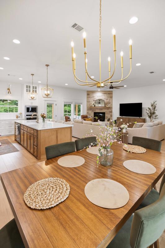 Open concept kitchen farmhouse living rural home mortgage country home inspiration rural home loans in Arkansas