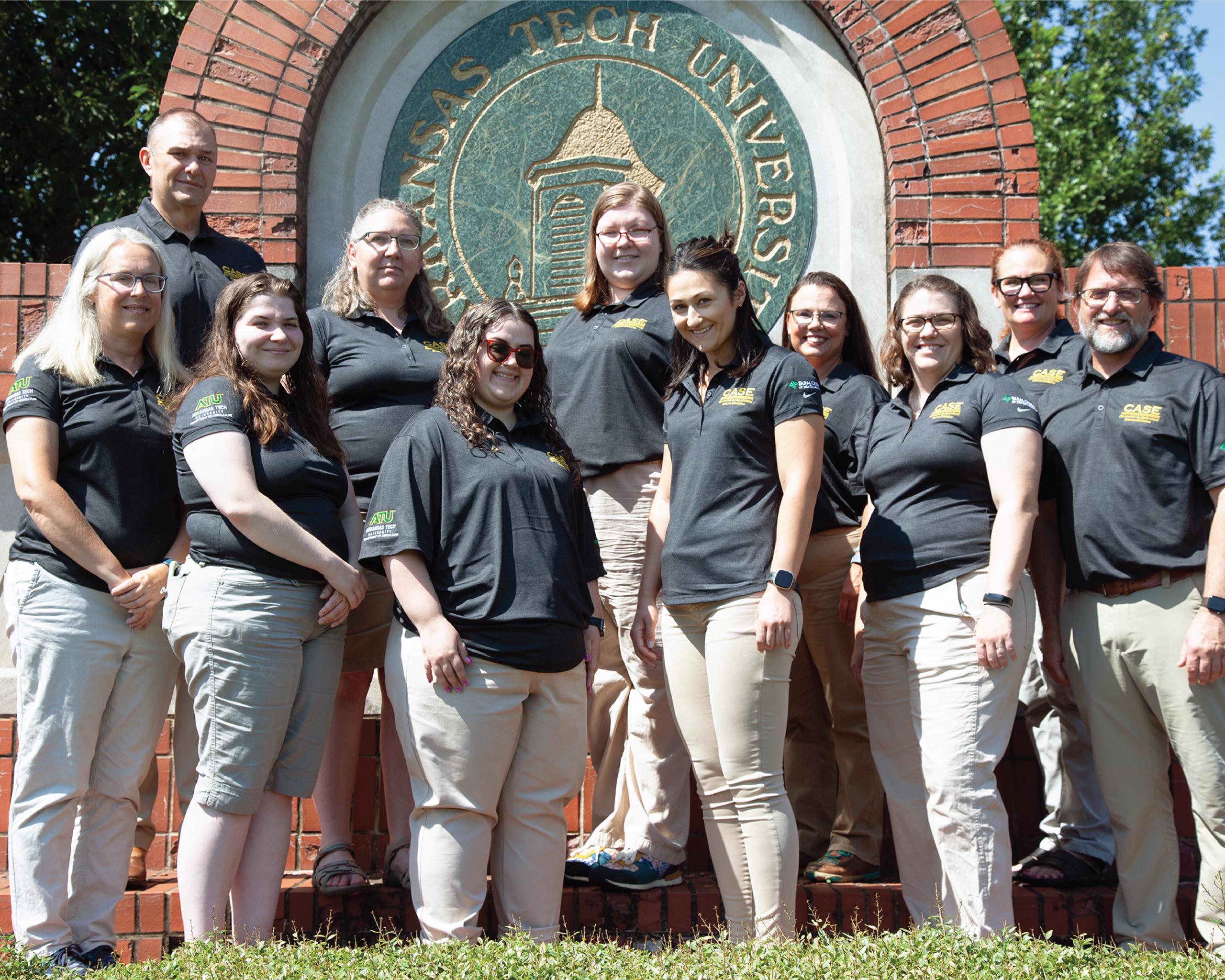 Participants and instructors in the 2023 Curriculum for Agricultural Science Education Institute at Arkansas Tech University pose for a group photograph.